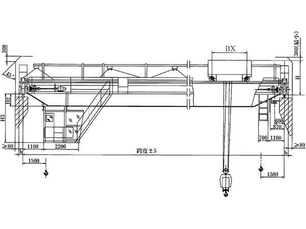 挂梁桥式起重机（垂直主梁方向）